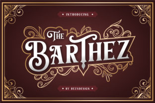 Barthez: A Bold Display Font for Small Business Branding