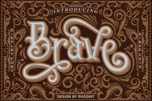 Brave: A Vintage Display Font for Bold Web Design