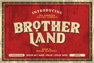 Brotherland: A Vintage Display Font for Modern Web Design