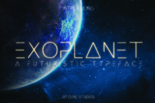 Exoplanet: A Futuristic Display Font for Crafters