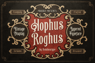Hophus Roghus: A Vintage Display Font for Editorial Magic