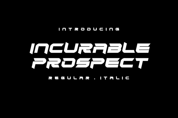 Incurable Prospect: A Bold Display Font for Campaigns