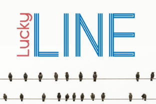 Lucky Line: A Modern Display Font for Branding