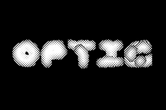 Optic: A Distorted Comic Display Font for Bold Branding