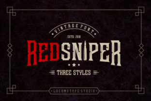 Redsniper: A Vintage Display Font for Modern Web Design