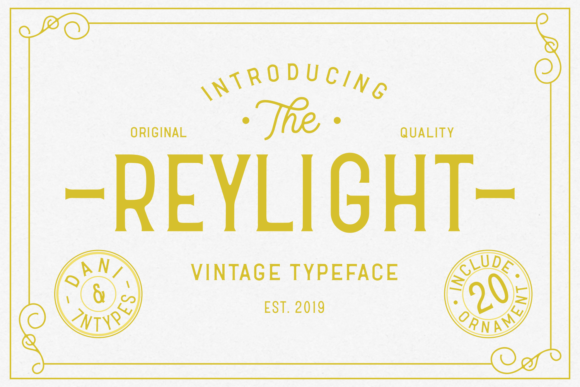 Reylight: A Clean Display Font for Editorial Design