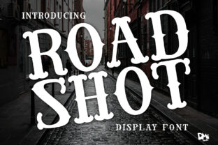 Road Shot: A Vintage Western Display Font for Business
