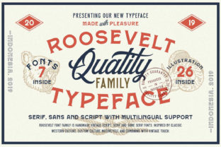 Roosevelt Family: A Vintage Display Font for Web Design