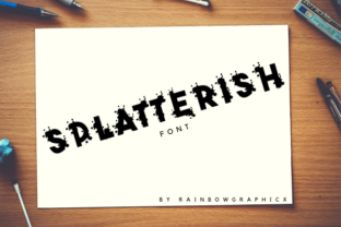 Splatterish: A Bold Display Font for Editorial Impact