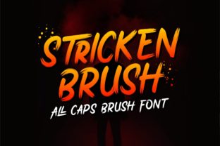 Stricken Brush: A Modern Display Font for Web Design