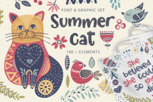 Summer Cat: A Whimsical Display Font for Web Design