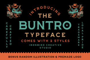 The Buntro: A Modern Display Font for Web Design