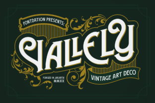 Vallely: A Vintage Art Deco Display Font for Branding