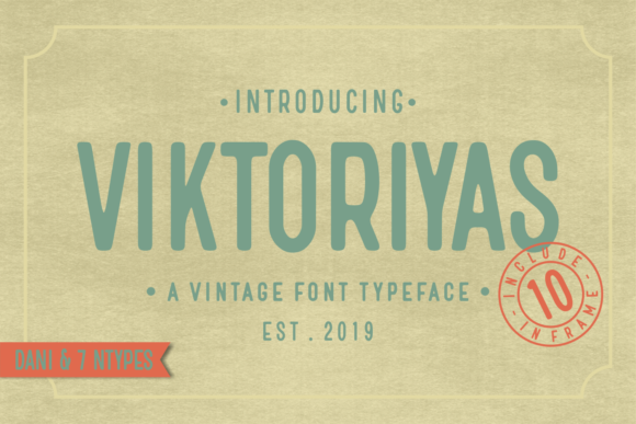 Viktoriyas: A Vintage Display Font for Marketers