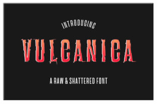 Vulcanica: A Raw Display Font for Bold Web Design
